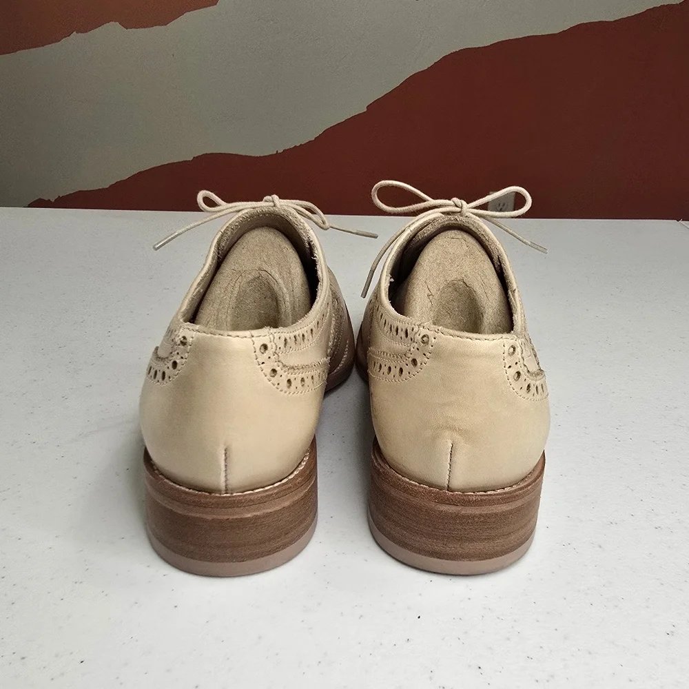 Paul Smith Cream Oxford Wingtip Shoes Mens‎ 39 US 6 Office Church